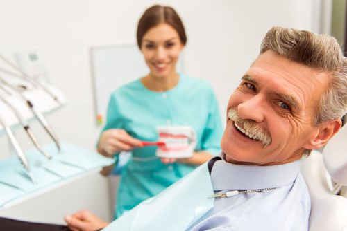 Manassas dental office | Patient with dentist